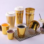 golden paper cup