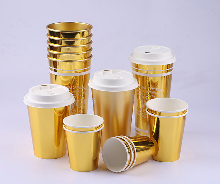 golden paper cup