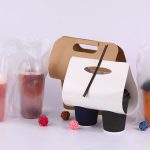 paper cup sleeve cup holder take-away plastic bag