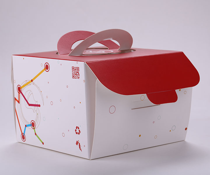 cake box with handle